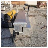 2 delta Diamond plate side truck boxes no keys