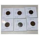 6 Indian Head pennies
