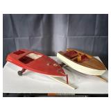 Home built and Allyn Craft model toy boats with