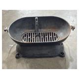 Vintage cast iron hibachi grill ~16" wide