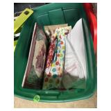 Tote with new wrapping paper, tissue paper, gift