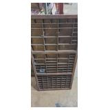 Large wall display wooden drawer 32x17in