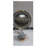 Adjustable braided chrome brass lighted