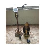 Two vintage table and hall lamps. Both work.