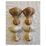 Cast iron claw foot tub feet - 4