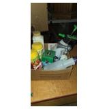 Garden sprayer,sevin insect killer , plant food ,