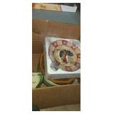 Roster plate set and other decorative plates