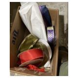 Ribbon and tissue paper