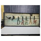 Metal DREAM Sign 32x12