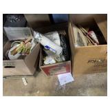 Various household kitchen accessories, some new,