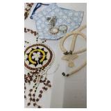 Nice group of rings & necklaces costume jewelry
