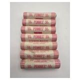 7 Rolls unsearched Pennies