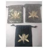 3 Chanel drawstring bags 4.5x6