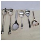 Salad tongs and serving spoons