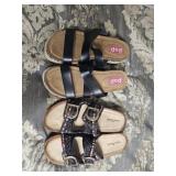 2 pr sandals.  Both size 10. Never worn