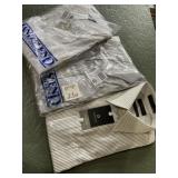 2 lands End shirts size 16-34 and 1 Claiborne