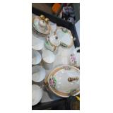 Althrohlau mz czechoslovakia , floral gold trim