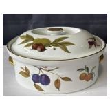 Royal Worcester Evesham Gold porcelain oval