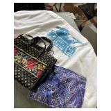 Sea watch  beach towel and two cloth handbags