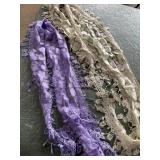 2 lace scarfs