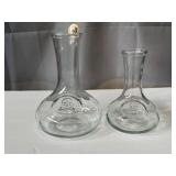 Pair of Giumarra Vineyards wine decanters, 8.5" &