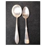 Silver spoons Marked Sterling 1.210oz