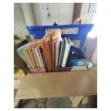 Large lot of office supplies: bins, envelopes,
