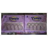 9- 10ct packages of lavender colored peeps