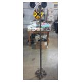 Victorian era decorative iron lamp base 5ft