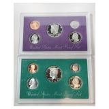 1993 and 1994 mint  proof sets