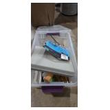 Pliers,  hammer, wire cutters, screwdrivers, bit