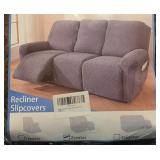 Brand new loveseat slip cover (brown in color)