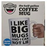 New in box super sized half gallon coffee mug