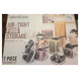 New in box 7 piece air tight storage container