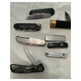 8 small pocket knives lot