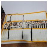 44pcs Rodgers flatware set with cloth holder
