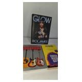 Guitar book rock and roll book and glow.Rick