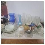 Assorted glassware