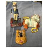 Fisher-Price Pony Music Box, plastic Uncle Sam