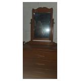 3 drawer vanity dresser with matching mirror