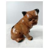 Vintage Pottery dog figuring bank  5.5'