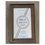 Framed 9x14 Morton salt bag