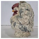 Cermanic chicken cookie jar 10.5in