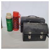 Plastic thermos lunch box, metal lunch box, 2