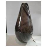 MCM art glass vase swirl stripe pattern 14 '
