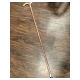 Wooden hand carved cane 36'