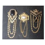 Goodtone swag brooches