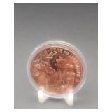1 Ounce Of .999 Fine CopperFear The Jackalope