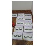 Faux pink fur lashes new 11 pair. LA girl bouncy