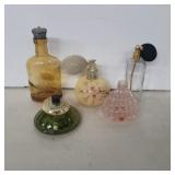 5 perfume bottles